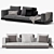 Connery: Minimalistic Elegance Sofa 3D model small image 4