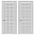 Modern Double Swing Door 3D model small image 2