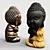 Zen Baby Buddha Figurine 3D model small image 4