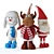 Festive Plush Toys 3D model small image 1