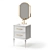 Elegant Tiffany Bathroom Vanity 3D model small image 1