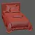 Modern Upholstered Twin Platform Bed 3D model small image 7