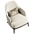 Modern Poly M Armchair - Compact and Stylish 3D model small image 5