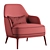 Modern Poly M Armchair - Compact and Stylish 3D model small image 6
