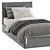 Luxurious LAMBERT Bed - FENDI 3 3D model small image 3