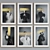 Modern Black and White Portrait Picture Frame Set 3D model small image 5
