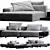 Modern Minimalist Molteni & c Marteen Sofa 3D model small image 7