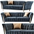 Elegant Diamante Sofa 3D model small image 1