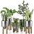  Lush Greenery Indoor Plant Set 3D model small image 1