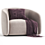 Elegant Fanny Armchair: A Perfect Blend of Style and Comfort 3D model small image 1