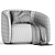 Elegant Fanny Armchair: A Perfect Blend of Style and Comfort 3D model small image 4