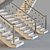 Wooden Stairs with Metal Balusters 3D model small image 4