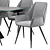 Matilda Dining Chair & Alai Table - Elegant & Functional Set 3D model small image 4
