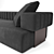 Elegant Fendi Casa Truman Sofa 3D model small image 4