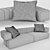 Elegant Fendi Casa Truman Sofa 3D model small image 5