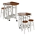 Foldable Table Set with Stools 3D model small image 4