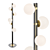 Elegant Glass Ball Floor Lamp 3D model small image 1