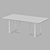 Carey Wooden Kors Dining Table 3D model small image 3