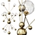 Cosmos XL Pendant Light - 8-Light Sputnik Style 3D model small image 1