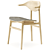 Nor11 Buffalo Chair: Integrated Cushion & Versatile Design 3D model small image 3