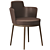 Elegant Armchair: Lucylle with Armrests 3D model small image 1