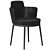 Elegant Armchair: Lucylle with Armrests 3D model small image 3