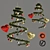 Festive Holiday Hanging Pine Plant 3D model small image 1