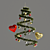 Festive Holiday Hanging Pine Plant 3D model small image 3