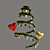 Festive Holiday Hanging Pine Plant 3D model small image 4