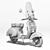 Vintage Vespa 3 - High Quality and Detailed 3D model small image 6