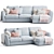 ComfortMax Chaise Sofa 3D model small image 1