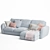 ComfortMax Chaise Sofa 3D model small image 2