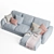 ComfortMax Chaise Sofa 3D model small image 4