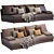 Modern Italian Sofa: Evans by Ditreitalia 3D model small image 1