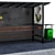 Urban Bus Stop with Trash Bin and Sign 3D model small image 2