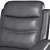 Smoke Leather Power Recliner: Ultimate Comfort & Style 3D model small image 6