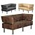 Elegant Office Deuce Sofa 3D model small image 1