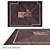 Luxury Silk Wool Carpet Art 16330 3D model small image 1