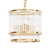 Elegant Glass Rod Ceiling Light 3D model small image 1