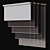 Customizable Roller Blinds: Edit Length, Width, and Fabric Texture 3D model small image 3