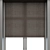 Customizable Roller Blinds: Edit Length, Width, and Fabric Texture 3D model small image 7