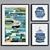 Coastal Collage 3-Piece Picture Frame Set 3D model small image 3
