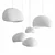 Cloudy Glow Handcrafted Pendant Lamp 3D model small image 3