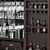 Elegant Home Bar Cabinet 3D model small image 5