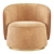 Elegant Fendi Casa Annabelle Armchair: Luxurious Velvet, Stunning Design 3D model small image 2