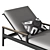 Sleek and Stylish Rh Marino Aluminum Chaise 3D model small image 2