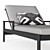 Sleek and Stylish Rh Marino Aluminum Chaise 3D model small image 4