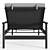 Sleek and Stylish Rh Marino Aluminum Chaise 3D model small image 5