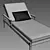 Sleek and Stylish Rh Marino Aluminum Chaise 3D model small image 7