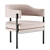 Elegant Isabella Armchair 3D model small image 2